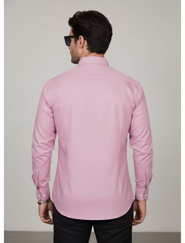 Image of Diverse Men's Solid Formal Shirt | Premium Poly Cotton Full Sleeve Regular Fit Shirt for Men | Stylish Office, Business & Casual