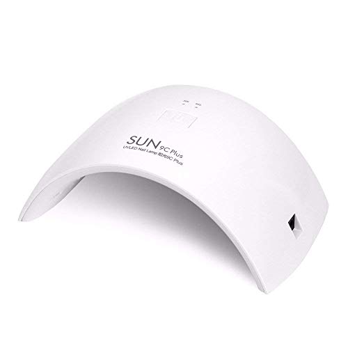 Nail Dryer,NEWERPOINT SUN9C-Plus 36W LED UV Nail Light Curing Lamp Upgraded with Timer Setting, SPA Equipment + 12 Month Warranty(White)