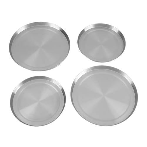 Estink Set di 4 Coperchi in Acciaio Inox per Fornelli, Protezione Argento | Protezione Argento, Accessorio per Cucina, Copertura Antiaderente