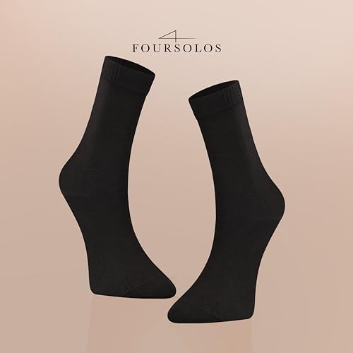 Image of Women's Bamboo Viscose Ankle Socks - 5-Pack Soft Breathable Lightweight Everyday Size 6-9, Black White and Gray