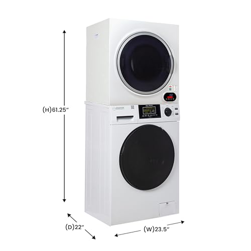 Equator Advanced Appliances EW 824N + ED 852 Equator Basic Stackable 13 Lbs Washer + Vented Sensor Dryer 3.5Cf 110V thumb #2