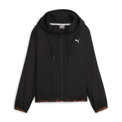 PUMA Veste coupe-vent noire pour femme Animal Remix Woven fz S