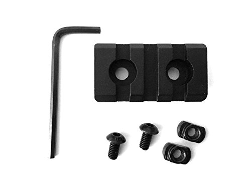 Ade Advanced Optics 3 Slots Rail Section - 2 inch - Black - Compatible with MLOK