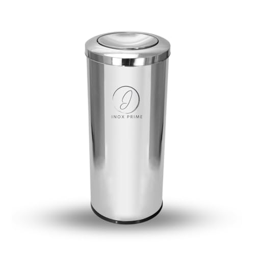 Lixeira de Inox 40 Litros com Tampa FlipTop Basculante - Design Moderno 30x60cm - Ideal para Cozinha, Escritório ou Área Gourmet - Resistente Antiodor