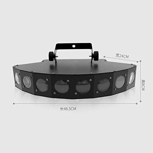 8 LEDs Sector Beam Light HD, 2 Geluid Actived Mode Kleur Disco Stage Dance Party Light Cristal Ball Effect Projector Afstandsbediening voor Thuis DJ Pub Bar Club Spotlight (Kleur: Stralingskleur - Image 3
