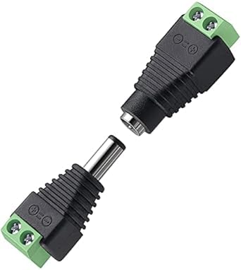AASHIE N HOME'S 5 Pairs DC Power Jack Plug Adapter Connector,12V, 24V Male (5 Pcs) +Female (5 Pcs) 2.1 X 5.5MM DC Power Connector Terminal Barrel Connector for CCTV Camera/Led Strip Light,DVR,Car.-image-39