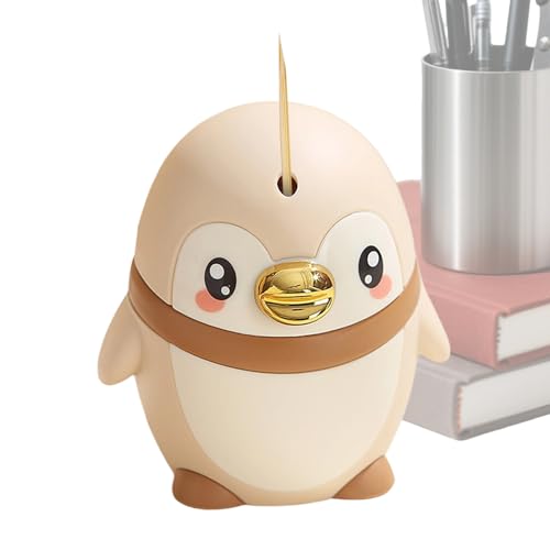 Dispensador de Palillos | Lindo Pingüino Artículos para el Hogar Semiautomáticos | Portapalillos Decorativos - para Cocina Comedor salón Viaje Exterior Acampada Picnic Fiesta Diaria