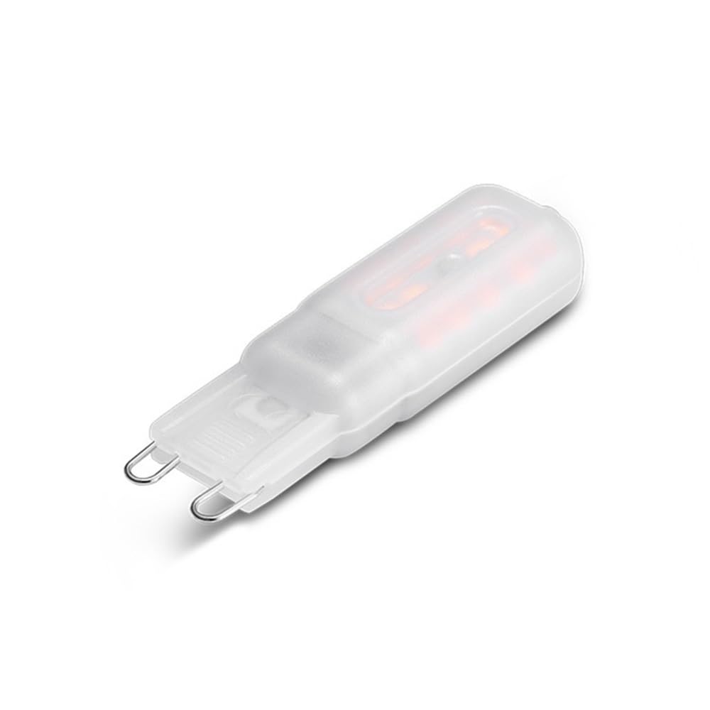 HHF Illuminazione domestica, Confezione da 20, LED Corn Light G9 5W 2835-28LED AC220V Lampade di luminosità a guscio in PC dimmerabili(Blanc)