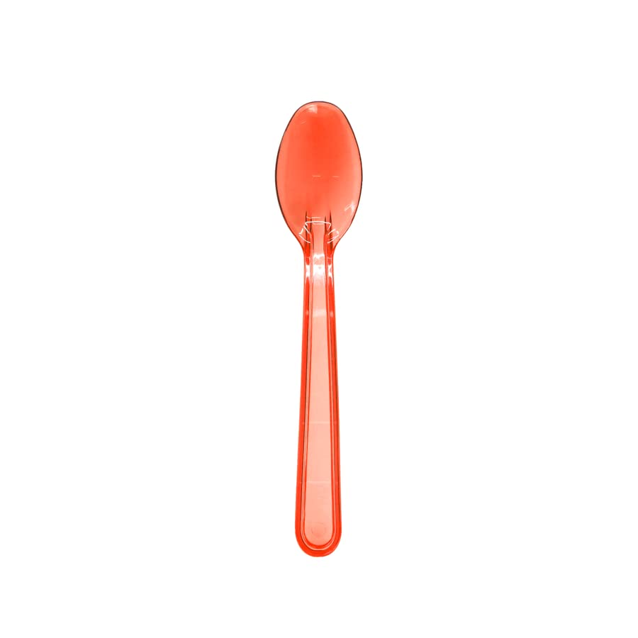Tatlı-Dondurma Kaşığı Kırmızı (Transparan) 12,5 cm, 50 Adet