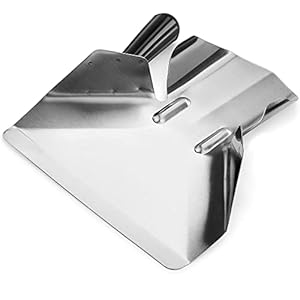 SEABABOO Pommes Frites Schaufel Pommesschaufel verdicken Edelstahl Pommes Frites Bagger Scoop Schaufel-Multifunktionale Küche Heimkino-Schaufel mit einem Griff, Pommes Frites, Snacks, Süßigkeiten