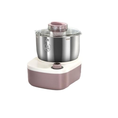 Oceanight パンこね機 家庭用 パン製造機3.5L/5L/7L 生地こね発酵 ステンレスポット 扇形羽根 自動生地発酵機 パン/スナック/ピザ/パスタ/うどん/餃子 生地蒸しパン製造機 こね発酵ポットマシン 便利 簡単使用 110V (ピンクの3.