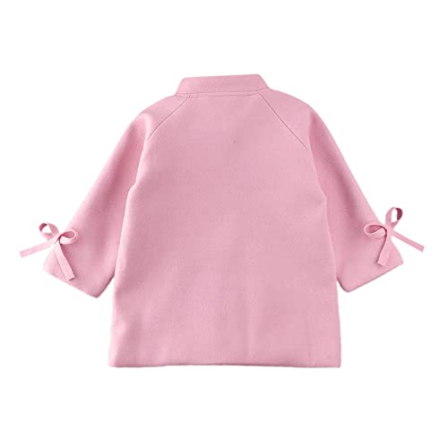 Toddler Girls Trench Coat Long Winter Jacket Kids Girls' Dress Coat Wool Blend Long Peacoat Faux Fur Jacket Outerwear2