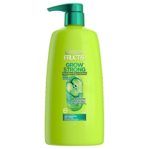 Garnier Fructis Grow Strong Conditioner, 33.8 Fl Oz, 1 Count (Packaging May Vary)