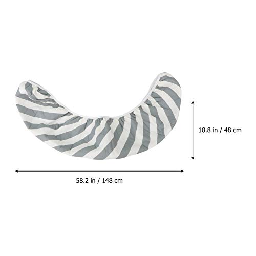 Garneck Conjunto de capa de tábua de passar a ferro resistente ao calor com clipes, estampa de algod