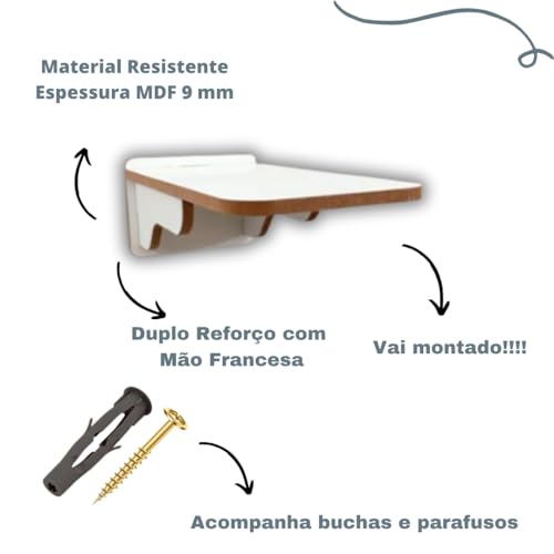 Prateleira Pequena para Gatos (Branco)