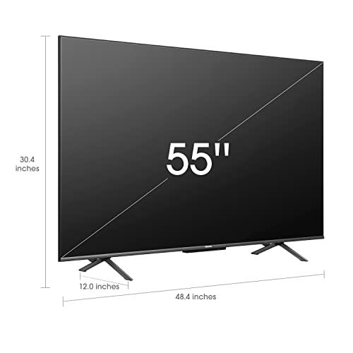 Image of Hisense ULED 4K Premium 55U6H Quantum Dot QLED Series 55-Inch Smart Google TV, Dolby Vision Atmos, Voice Remote, Compatible with Alexa (2022 Model), Black