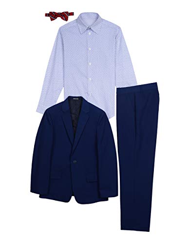 Image of Nautica Boys' Suit Set with Jacket, Pant, Shirt and Tie