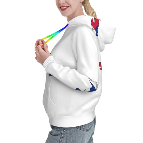 Sweat à capuche Cuba femme pull extensible confortable contre le froid