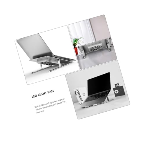 Base para laptop KALLORY con ventilador LED y altura ajustable miniatura 2