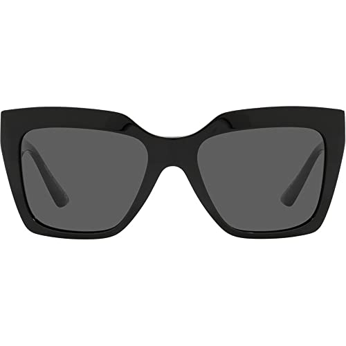 Versace VE 4418F GB1/87 Black Plastic Square Sunglasses Dark Grey Lens2
