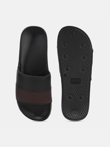Image of hummel CAMP MEN COLOUR BLOCK SLIDERS Comfortable Cushioned Sole Arch Support Durable Lightweight Flexible Trendy Style Flip flops and Slippers Slides for Men Daily use Chappal