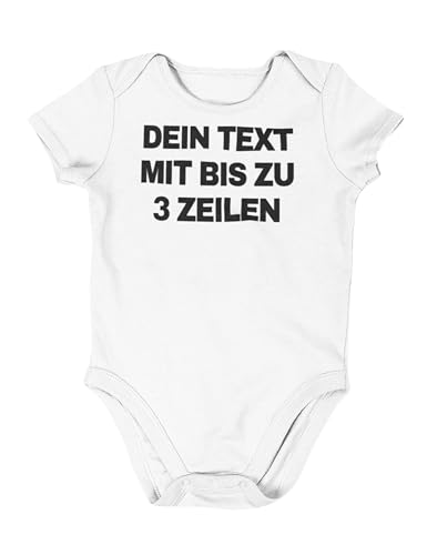 NIMAMA Baby Strampler Bedrucken Lassen - Unisex Bio-Baumwoll Body mit...