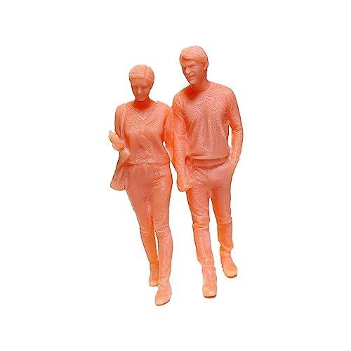 Esquirla 1:64 Couple Figure:64 Figure Couple Movie Props Desktop Ornament Micro Landscape Dioramas S Scale 1/64 Unpainted Figures Model Decoration, Style A