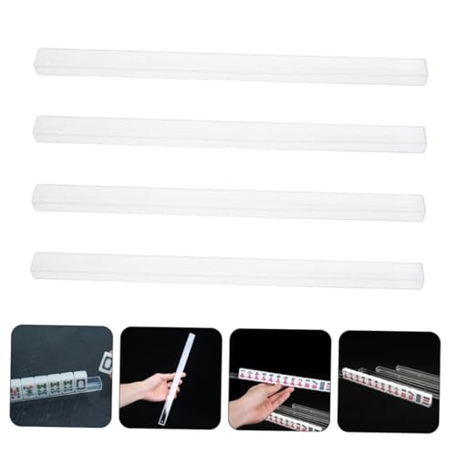 4 piezas Mini soportes Mahjong portátiles para viaje miniatura 7