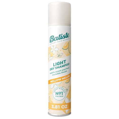 Batiste Light Dry Shampoo, Mellow Melon, Invisible Finish, Refresh Hair & Absorb Oil Between Washes,...