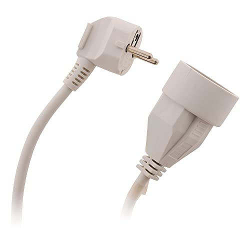Zenitech - Alargador 16A 2P+T HO5VV-F 3G1.5mm² Blanco 5m