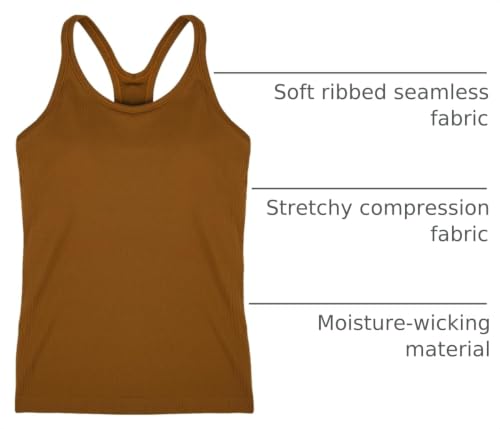 Image of sphinx cat Yoga Racerback Tank Top for Women with Built in Bra,Women's Padded Sports Bra Fitness Workout Running Shirts