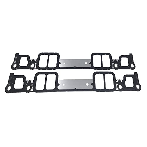 Image of Partsflow Upper & Lower Engine Intake Manifold Gasket Set For Cadillac Escalade For Chevrolet Express For Chevrolet G30 For GMC Savana For GMC Yukon For Isuzu Npr For Workhorse Fastrack OE#615-305