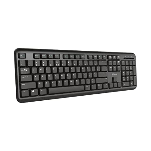 Trust TK-350 Silent Wireless Keyboard with USB Dongle Cover