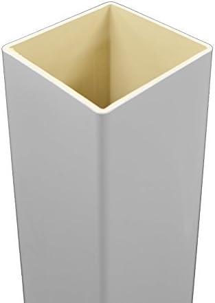 Weatherables 4x4 Post Sleeve – Weatherproof Premium Outdoor Vinyl Post Cover for Lasting Durability and Easy Installation on Decks, Patios, Porches or Mailbox Posts (4"x4"x48", White)