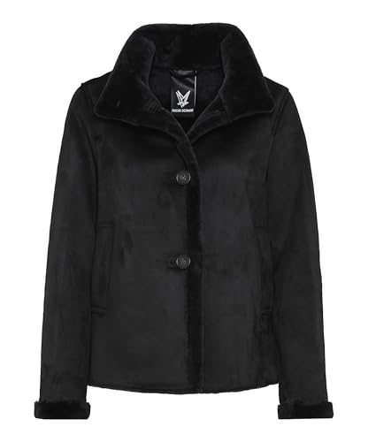Fuchs Schmitt Chaqueta de piel sintética Heidelberg, Negro , 44