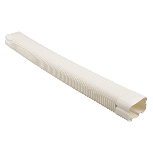 LBG Products Tubo flexible de 3 pulgadas, accesorios de línea decorativa de PVC para aire acondicionado central, bomba de calor, mini split sin conductos