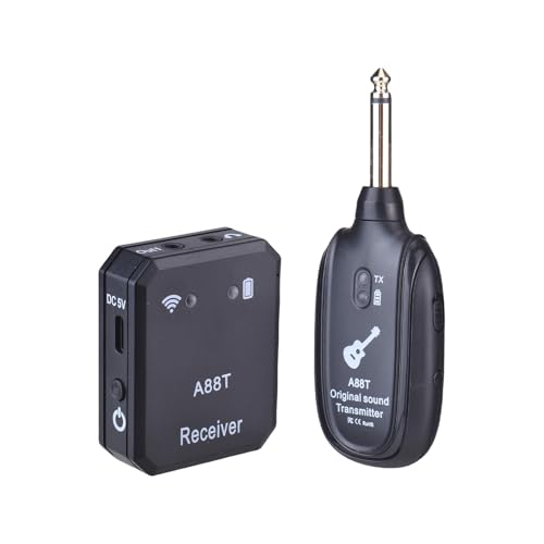 Qqmora Sistema de Monitor Inalámbrico In Ear 2.4G con Transmisor y Receptor, Emparejamiento Automático, Plug and Play, Baja Latencia, Batería Recargable para Estudio, Banda, Ensayo, Actuación en Vivo y Coros miniatura 6