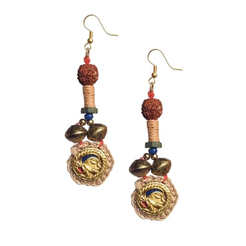 Image of Royal Queen & Empress Handcrafted Tribal Dhokra Earrings Collection for Women - Statement Ethnic Designs in Multiple Colours
