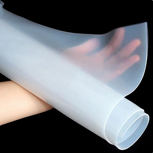 Lámina De Caucho De Silicona Translúcida - 500x500 Mm, Espesor 0.5-20 Mm, Resistente Hasta 200°C
