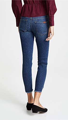 7 For All Mankind Womens Asymmetrical Skinny Fit Jeans3