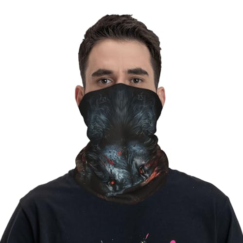 Lion Dark Gothic black Neck Gaiter Face Cover Scarf Balaclava Bandana para Mujeres y Hombres Gaiter Máscara para Motociclismo, Ciclismo, Montar, Esquí, Fiesta miniatura 2
