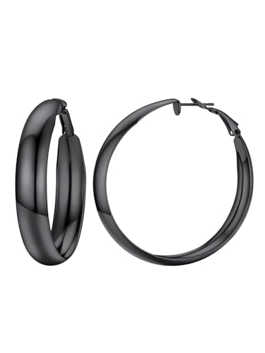 Créoles femme en acier inoxydable boucles d'oreilles plaqué or chic