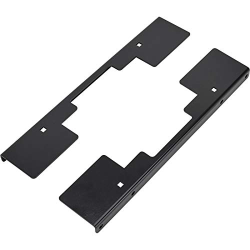 Speedway Motors Universal Seat Mount Plates - Hot Rod Automotive Seat Mount Brackets - Steel - Black