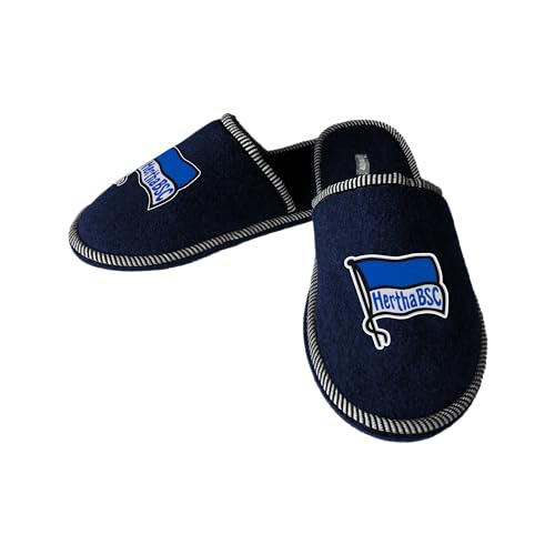 Hertha BSC Hausschuhe Pantoffeln navy (Navy, EU Schuhgrößensystem,...