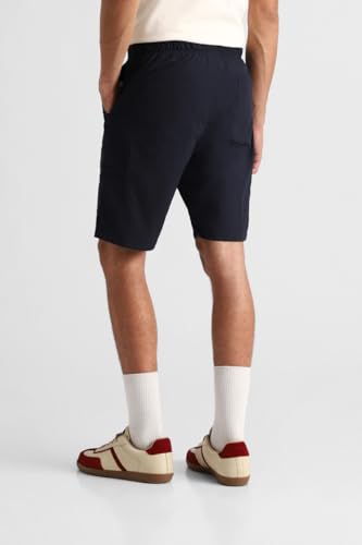 Image of SNITCH Men Casual Shorts | Regular Fit Mid Rise Solid Design | Lightweight 100% Nylon with Smooth Texture & Utility Pockets for Summer & Casual Wear