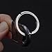 Moynagh Portable Flat Keychain Rings Split Side Pushing Key Rings Heavy Duty Key Rings for Carabiner Easy to Use