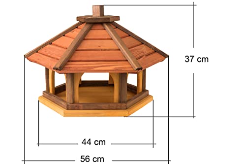Vogelhaus groß von MAZUR International aus wetterfestem Holz