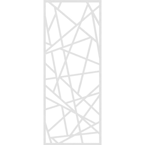 Image of 29 3 /8 inchW x 74 3 /8 inchH x 3 /8 inchT Conway Decorative Fretwork Wall Panels in Architectural Grade PVC