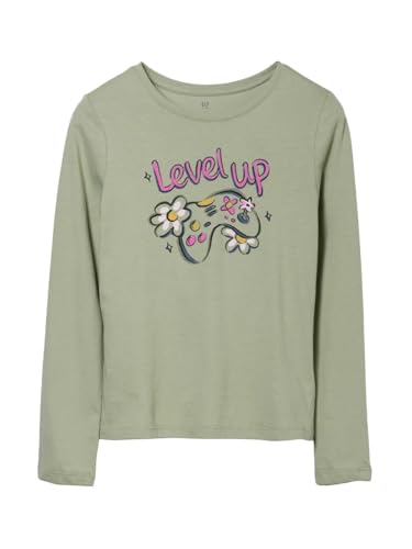 Image of Gap Girls' Long Sleeve Graphic Tee T-Shirt