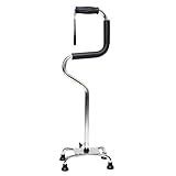Z-SEAT Bastón con Base Ancha, Mango cómodo, bastón Que Brinda Soporte y Estabilidad adicionales, Ayuda Duradera para la Movilidad Limitada, Aluminio liviano